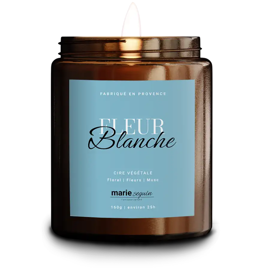 Bougie Fleur Blanche - Marie Seguin